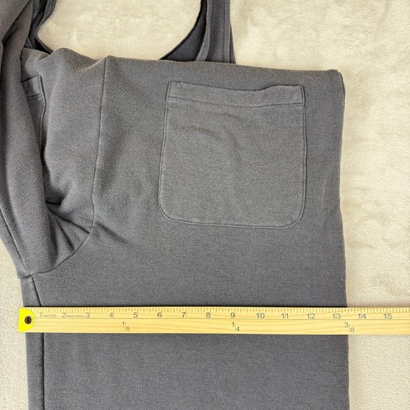 Madewell MWL Women Superbrushed Jumpsuit M Gray Wide Leg Relaxed Cropped Boho - Picture 13 of 14